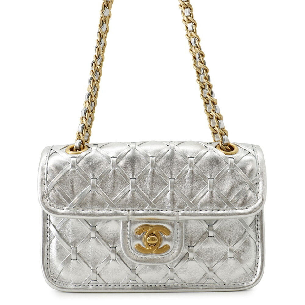 Chanel Chain Shoulder Bag Mini Flap Coco Mark Calfskin AS4797 CHANEL Handbag ...